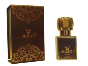 Musci Atom Roll-On Pure French Perfume oil,Attar,10 ml (Non-Alcoholic)