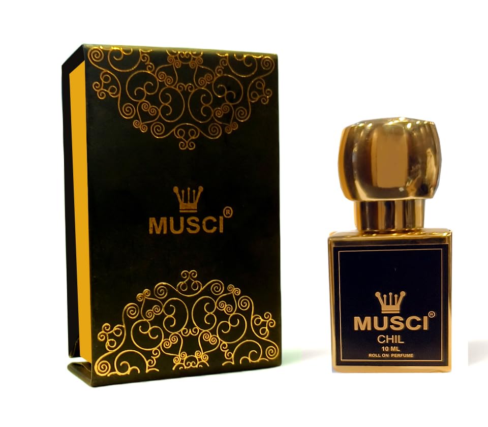 Musci Chil Roll-On Pure French Perfume oil,Attar,10 ml (Non-Alcoholic)